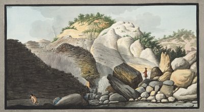 View of the hot spring, Pisciarelli, from a part of the Cone of the Solfaterra by Pietro Fabris
